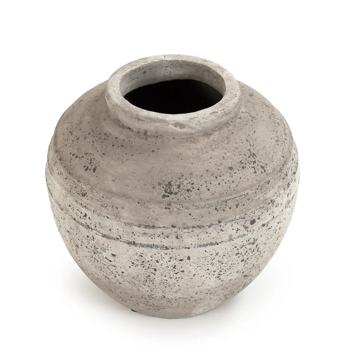 Distressed Grey Wash Vase