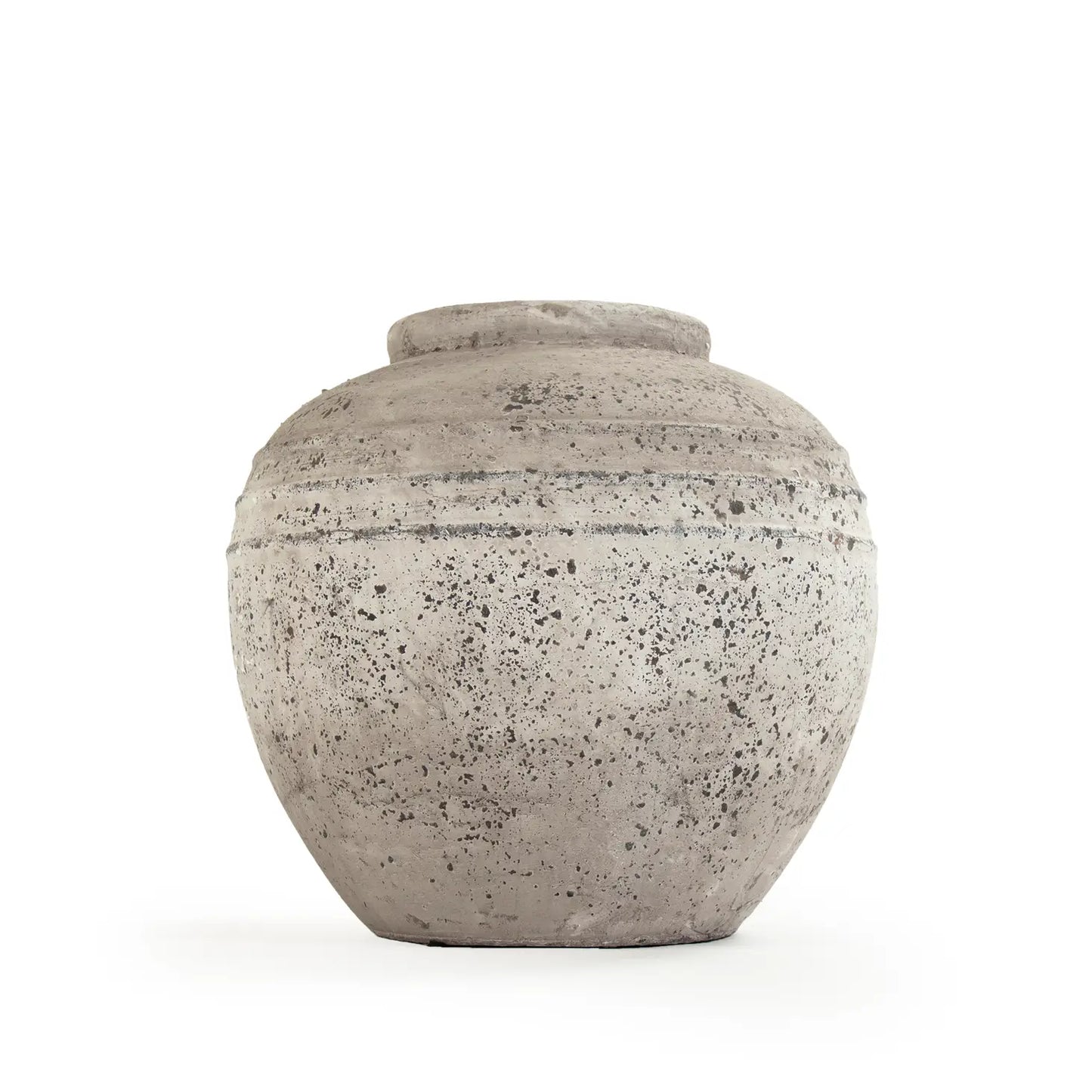 Distressed Grey Wash Vase