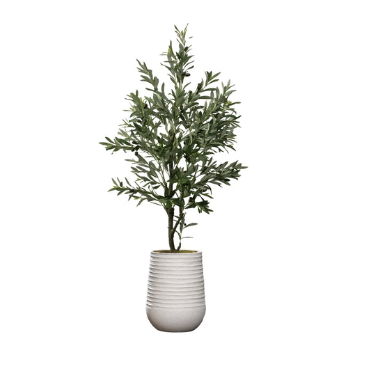 72'' Artificial Olive Tree w/ Indoor/Outdoor Planter