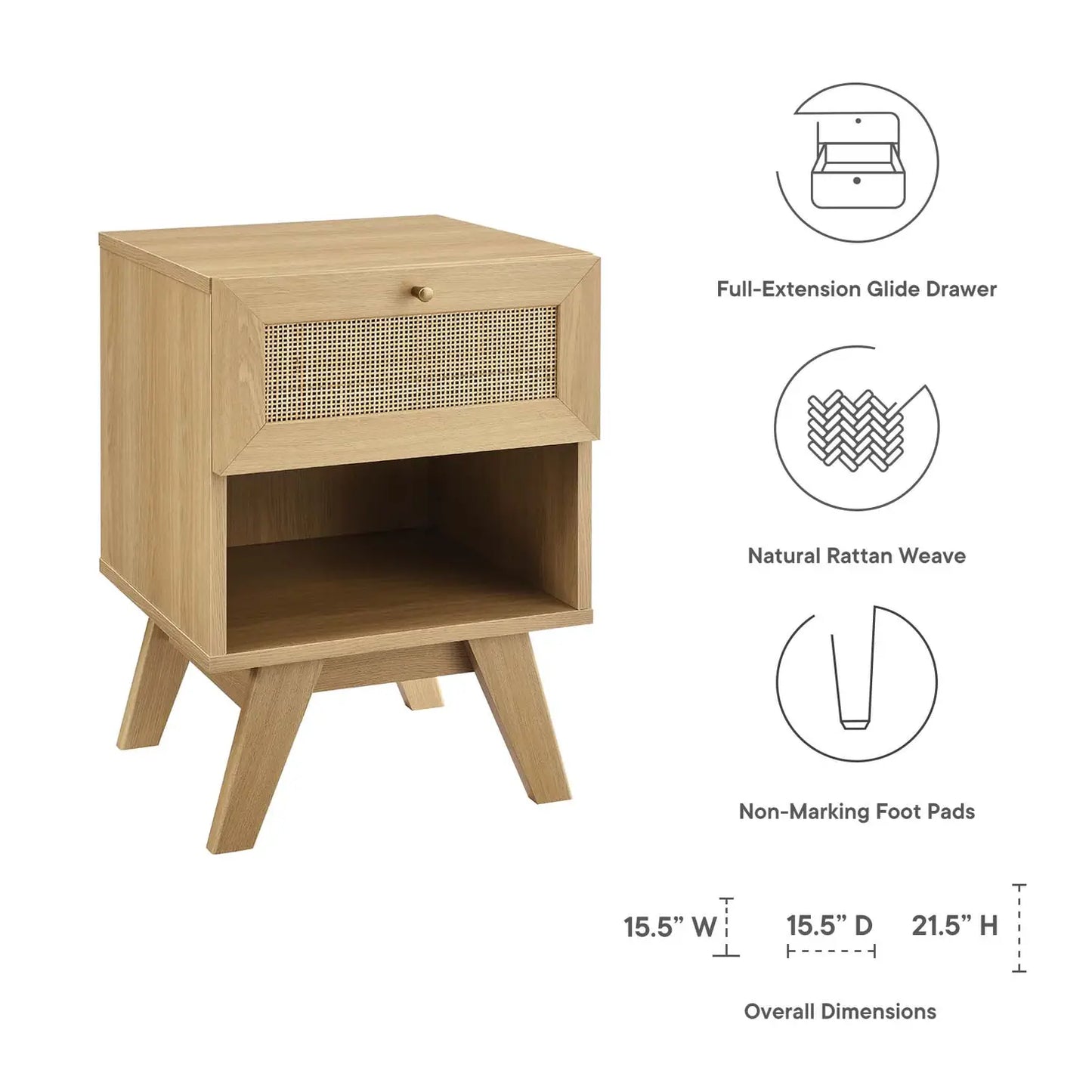 Soma 1-Drawer Nightstand